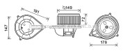 FT8427 PRASCO elektromotor vnútorného ventilátora FT8427 PRASCO