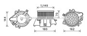 FT8437 PRASCO elektromotor vnútorného ventilátora FT8437 PRASCO