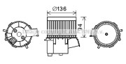 FT8448 PRASCO elektromotor vnútorného ventilátora FT8448 PRASCO