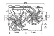 FT930F002 PRASCO ventilátor chladenia motora FT930F002 PRASCO