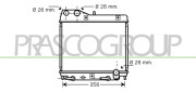 HD322R001 PRASCO chladič motora HD322R001 PRASCO