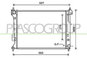 HN200R003 PRASCO chladič motora HN200R003 PRASCO