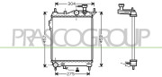 HN330R001 PRASCO chladič motora HN330R001 PRASCO