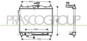 HN330R004 PRASCO chladič motora HN330R004 PRASCO