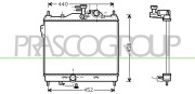 HN330R005 PRASCO chladič motora HN330R005 PRASCO