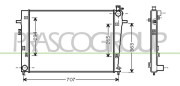 HN802R006 PRASCO chladič motora HN802R006 PRASCO