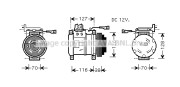 IVK075 Kompresor, klimatizace PRASCO