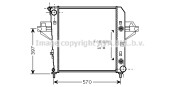 JE2043 Chladič, chlazení motoru PRASCO