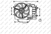 MN304F002 PRASCO ventilátor chladenia motora MN304F002 PRASCO