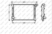 MN306R005 PRASCO chladič motora MN306R005 PRASCO