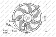 MN308F001 PRASCO ventilátor chladenia motora MN308F001 PRASCO