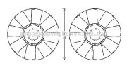 MNB084 PRASCO koleso ventilátora chladenia motora MNB084 PRASCO