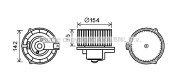 MS8620 Elektromotor, vnitřní ventilátor PRASCO