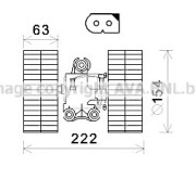 MS8632 PRASCO elektromotor vnútorného ventilátora MS8632 PRASCO