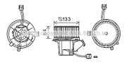 MS8640 PRASCO elektromotor vnútorného ventilátora MS8640 PRASCO