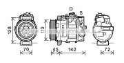 MSK615 PRASCO kompresor klimatizácie MSK615 PRASCO