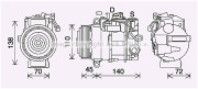 MSK705 Kompresor, klimatizace PRASCO