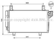 MZ5264D Kondenzátor, klimatizace PRASCO