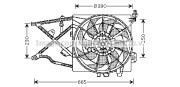 OL7505 PRASCO ventilátor chladenia motora OL7505 PRASCO