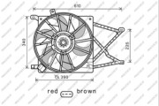 OP017F005 PRASCO ventilátor chladenia motora OP017F005 PRASCO