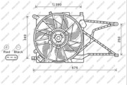 OP017F007 PRASCO ventilátor chladenia motora OP017F007 PRASCO