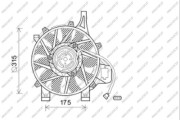 OP030F005 PRASCO ventilátor chladenia motora OP030F005 PRASCO