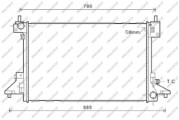 OP600R001 PRASCO chladič motora OP600R001 PRASCO