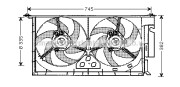 PE7537 PRASCO ventilátor chladenia motora PE7537 PRASCO