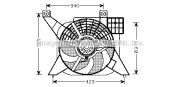 PE7545 PRASCO ventilátor chladenia motora PE7545 PRASCO