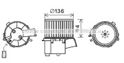 PE8377 Elektromotor, vnitřní ventilátor PRASCO