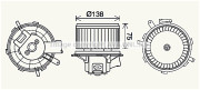 PE8406 Elektromotor, vnitřní ventilátor PRASCO