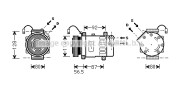 PEK036 Kompresor, klimatizace PRASCO