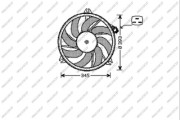 PG009F003 PRASCO ventilátor chladenia motora PG009F003 PRASCO