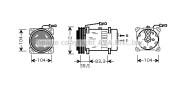 REK072 Kompresor, klimatizace PRASCO