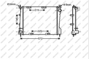 RN325R003 PRASCO chladič motora RN325R003 PRASCO