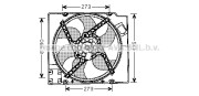 RT7525 PRASCO ventilátor chladenia motora RT7525 PRASCO