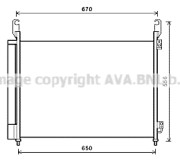 RTA5466D Kondenzátor, klimatizace PRASCO