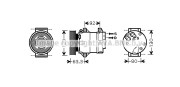 RTK369 Kompresor, klimatizace PRASCO
