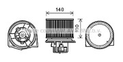 SB8078 Elektromotor, vnitřní ventilátor PRASCO