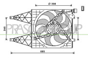 SK322F002 PRASCO ventilátor chladenia motora SK322F002 PRASCO