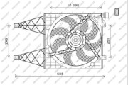 ST033F003 PRASCO ventilátor chladenia motora ST033F003 PRASCO