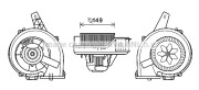 ST8044 PRASCO elektromotor vnútorného ventilátora ST8044 PRASCO