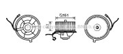 ST8505 PRASCO elektromotor vnútorného ventilátora ST8505 PRASCO