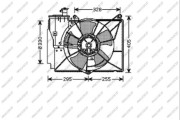 TY320F002 PRASCO ventilátor chladenia motora TY320F002 PRASCO