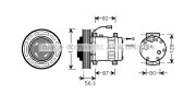 VLAK053 Kompresor, klimatizace PRASCO