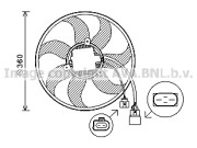 VN7537 PRASCO ventilátor chladenia motora VN7537 PRASCO