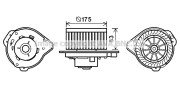 VO8174 PRASCO elektromotor vnútorného ventilátora VO8174 PRASCO