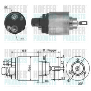 46004 Elektromagnetický spínač, startér HOFFER