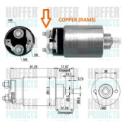 6646007 HOFFER elektromagnetický spínač pre żtartér 6646007 HOFFER