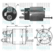 6646018 HOFFER elektromagnetický spínač pre żtartér 6646018 HOFFER